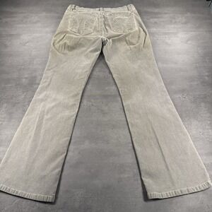 DKNY Jeans Women 10 Green Gray Faded Flare Denim Stretch 90s‎ Y2K Bootcut Pants